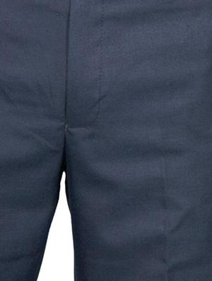 navy blue 100% viscose flat front trousers formal - 11764080 - Standard Image - 4
