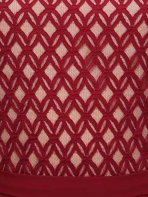 lace panel pleat detail maxi dress - 11774903 - Standard Image - 4