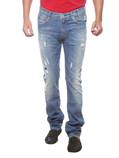 blue denim slim jeans - 11780091 - Standard Image - 1