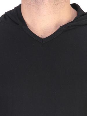 black solid cotton t-shirt - 11788139 - Standard Image - 4