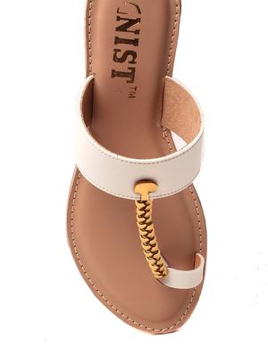 white one toe sandal - 11788323 - Standard Image - 4