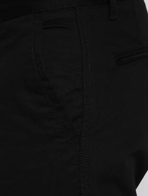 black cotton chinos casual trousers - 11789020 - Standard Image - 4