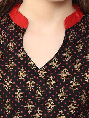 block print straight kurta - 11789244 - Standard Image - 4
