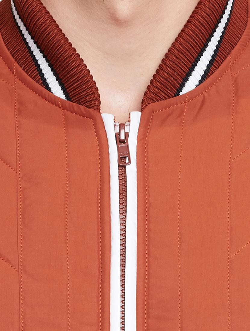 red cotton casual jacket - 11789682 - Zoom Image - 4