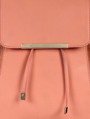 pink leatherette backpack - 11801520 - Standard Image - 4