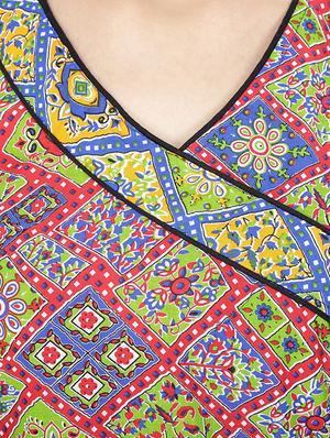 purple cotton straight kurta - 11807656 - Standard Image - 4