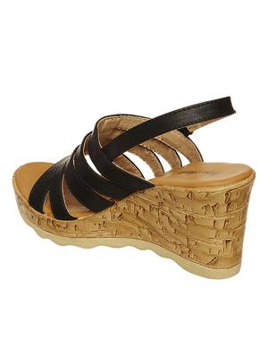 bruno manetti women black wedges - 11816592 - Standard Image - 4