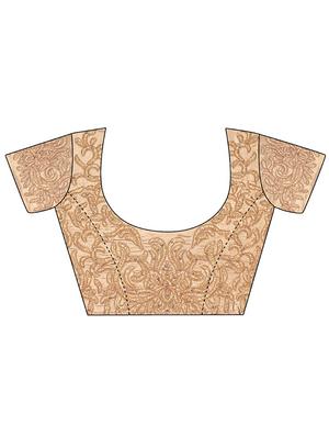 orange net embroidered lehenga - 11820214 - Standard Image - 4