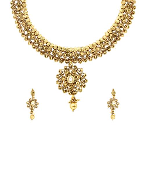 gold plated choker necklace - 11826382 - Standard Image - 1