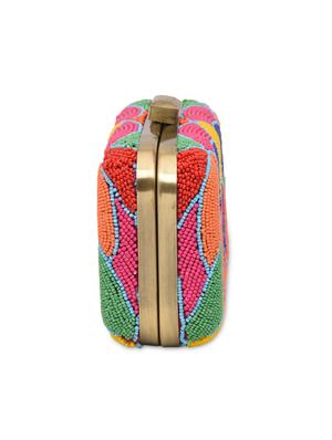 multicolored beaded box clutch - 1185987 - Standard Image - 4