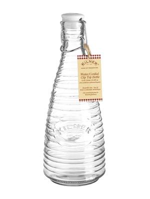 Transparent glass water bottle with ceramic lid - 1186545 - Standard Image - 4