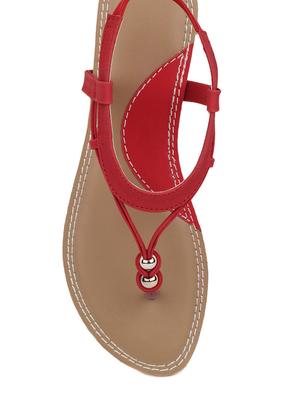 red back strap sandal - 11869347 - Standard Image - 4
