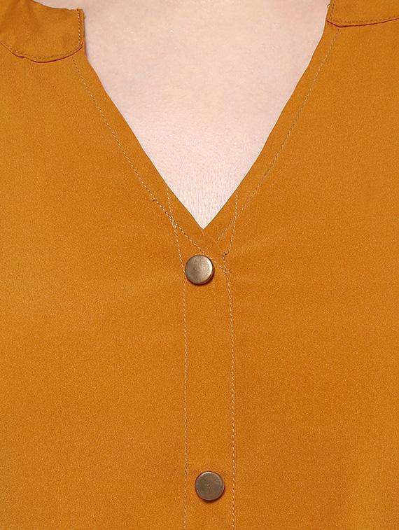 solid mustard dress - 11870321 - Zoom Image - 4