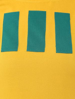 Straight color block Long Kurta - 11900667 - Standard Image - 4