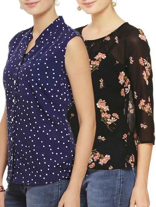 set of 2 printed tops - 11910586 - Standard Image - 1