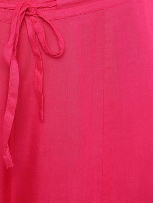 pink cotton palazzos - 11911405 - Standard Image - 4