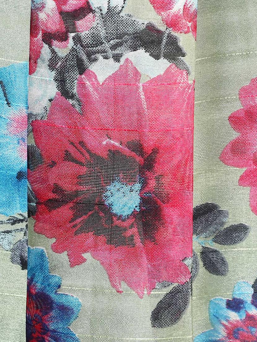 multi colored silk blend box pleat skirt - 11913535 - Zoom Image - 4