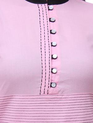 pink rayon flared kurta - 11916001 - Standard Image - 4