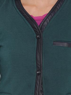 dark green cotton blazer - 11943903 - Standard Image - 4