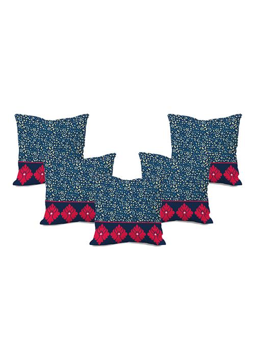 moodybee buta jaal cotton cushion cover -16"x16" set of 5 - 11952146 - Standard Image - 1