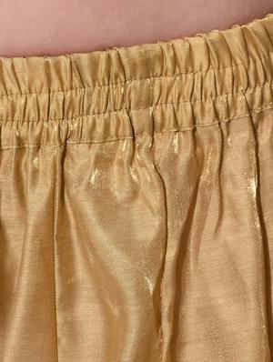 Gold Pure Silk Sharara - 11952692 - Standard Image - 4