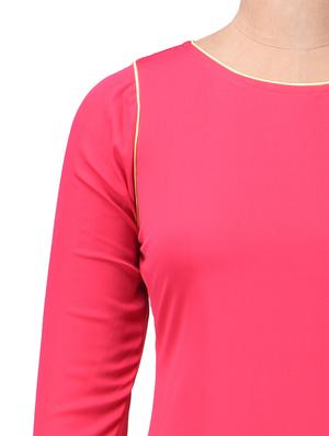 fuchsia hi-lo long kurta - 1203489 - Standard Image - 4