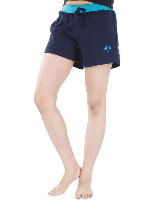 navy blue cotton shorts - 1205337 - Standard Image - 1