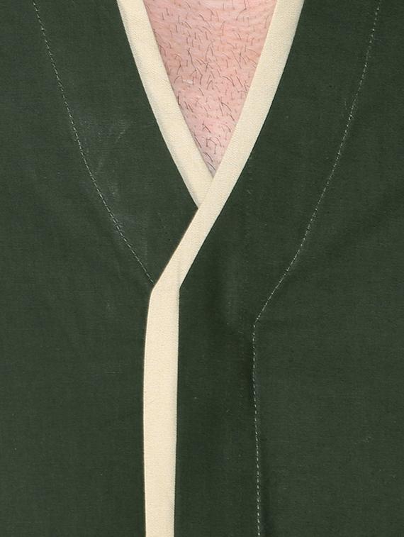 green cotton casual shirt - 12096540 - Zoom Image - 4