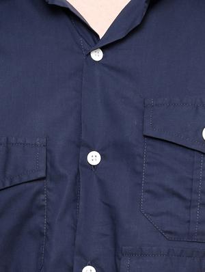 blue cotton casual shirt - 12096551 - Standard Image - 4