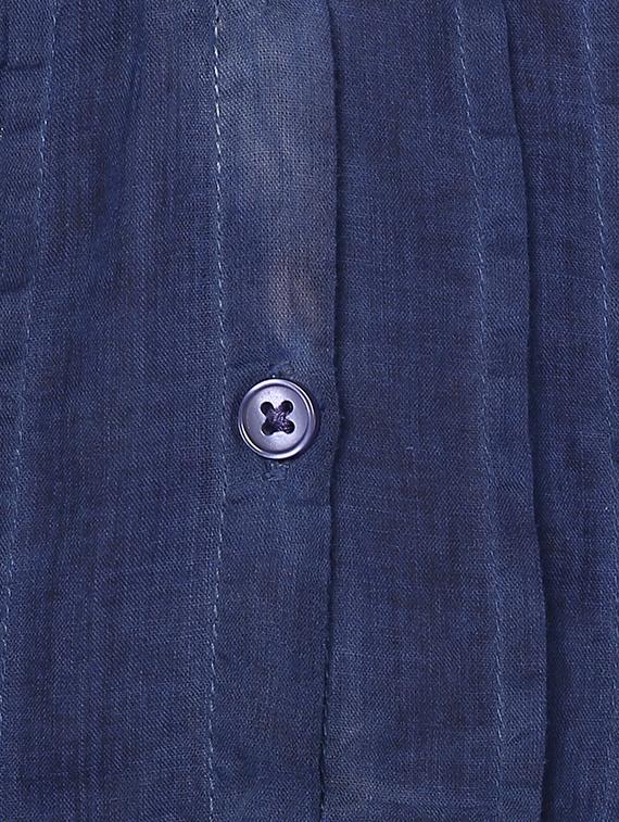 blue cotton regular shirt - 12108067 - Zoom Image - 4