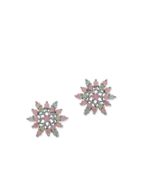 Multi colored metal studs earring - 12113844 - Very Small Image - 1