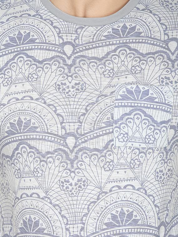 blue cotton tshirt - 12114396 - Zoom Image - 4