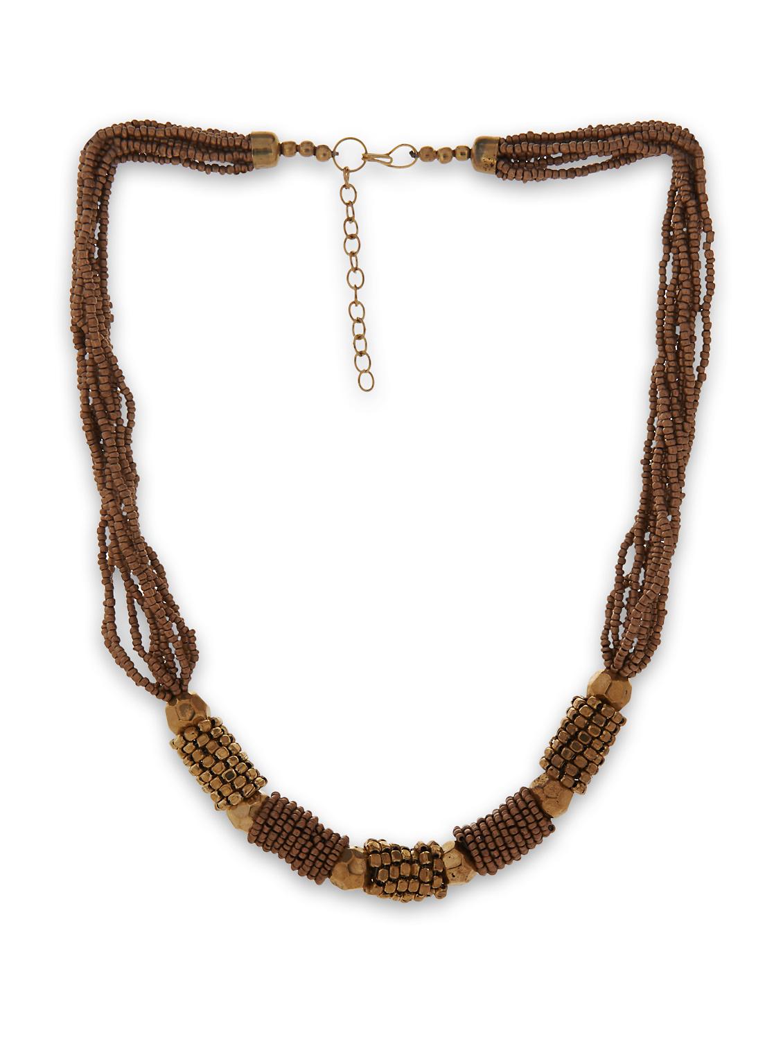 Gold Bead Necklace - Accessory Bug