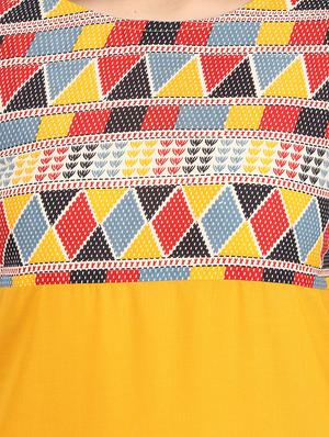 yellow cotton straight kurta - 12149699 - Standard Image - 4