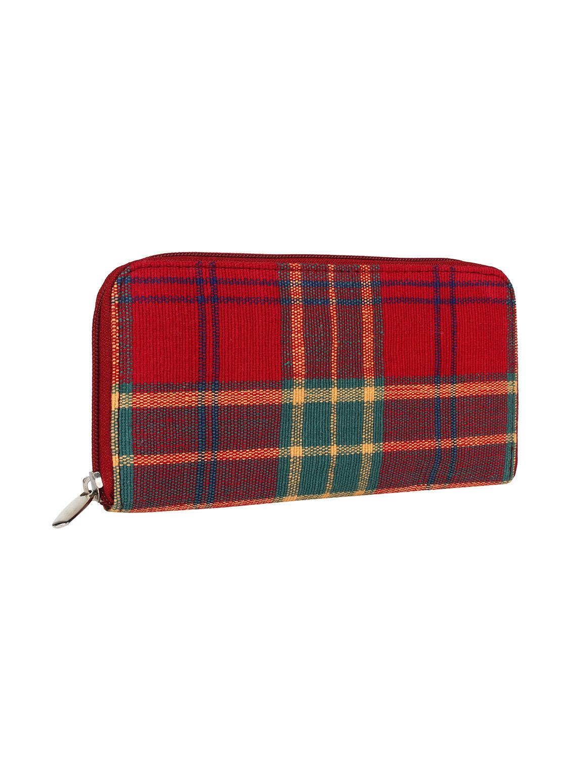 red cotton wallet - 12155993 - Zoom Image - 4