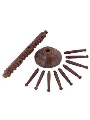 desi karigar wooden handicraft wooden bangle stand - 12163697 - Standard Image - 4