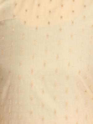 beige silk straight kurta - 12183439 - Standard Image - 4
