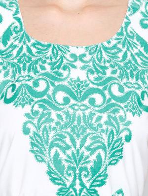 sea green printed belted dress - 12186224 - Standard Image - 4