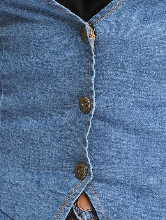 button up denim summer jacket - 12197550 - Zoom Image - 4