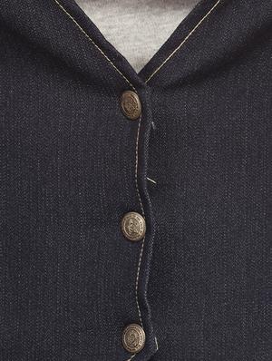 black denim summer jacket - 12197551 - Standard Image - 4
