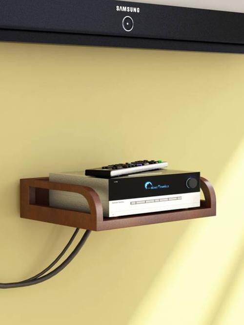wooden beautiful design set top box wall shelf - 12211218 - Very Small Image - 1