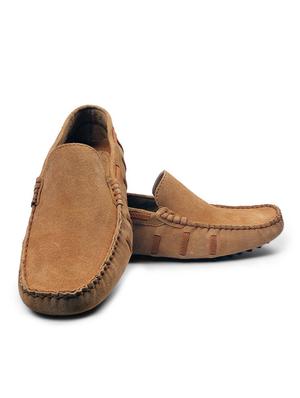tan leather slip on loafers - 12247499 - Standard Image - 4