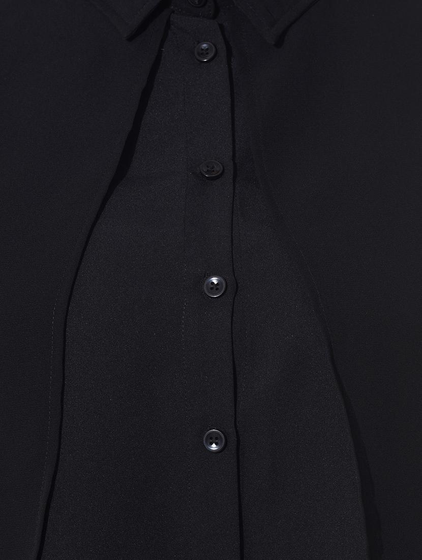 black georgette shirt - 12257499 - Zoom Image - 4