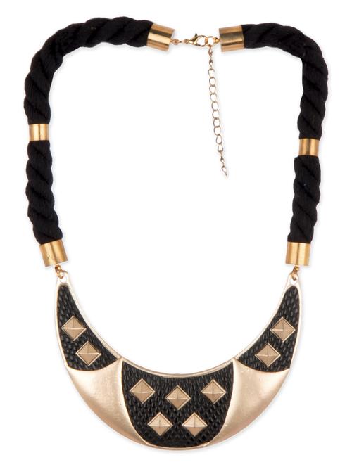 Diva Walk black alloy collar necklace - 12259001 - Very Small Image - 1