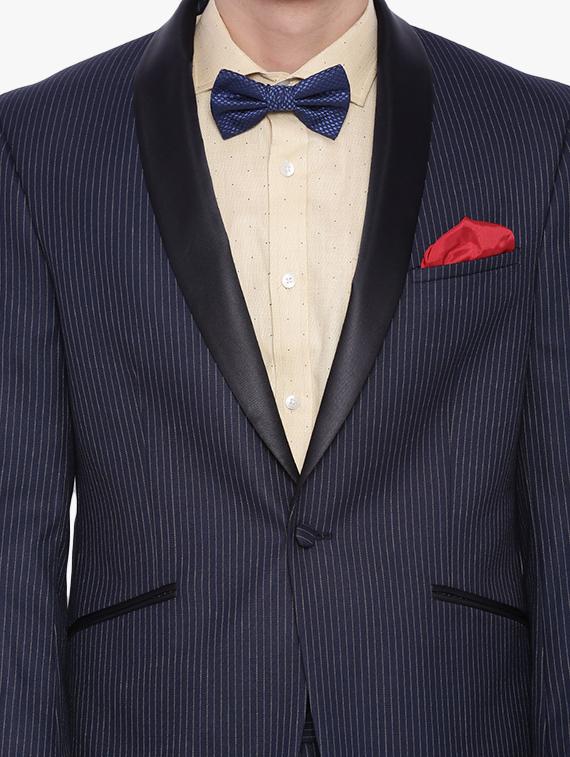 navy blue polyester formal blazer - 12268469 - Zoom Image - 4