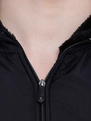 black cotton bomber jacket - 12268749 - Standard Image - 4