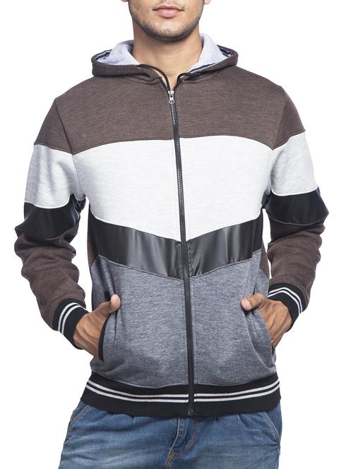 colour block cotton sweatshirt - 12275741 - Standard Image - 1