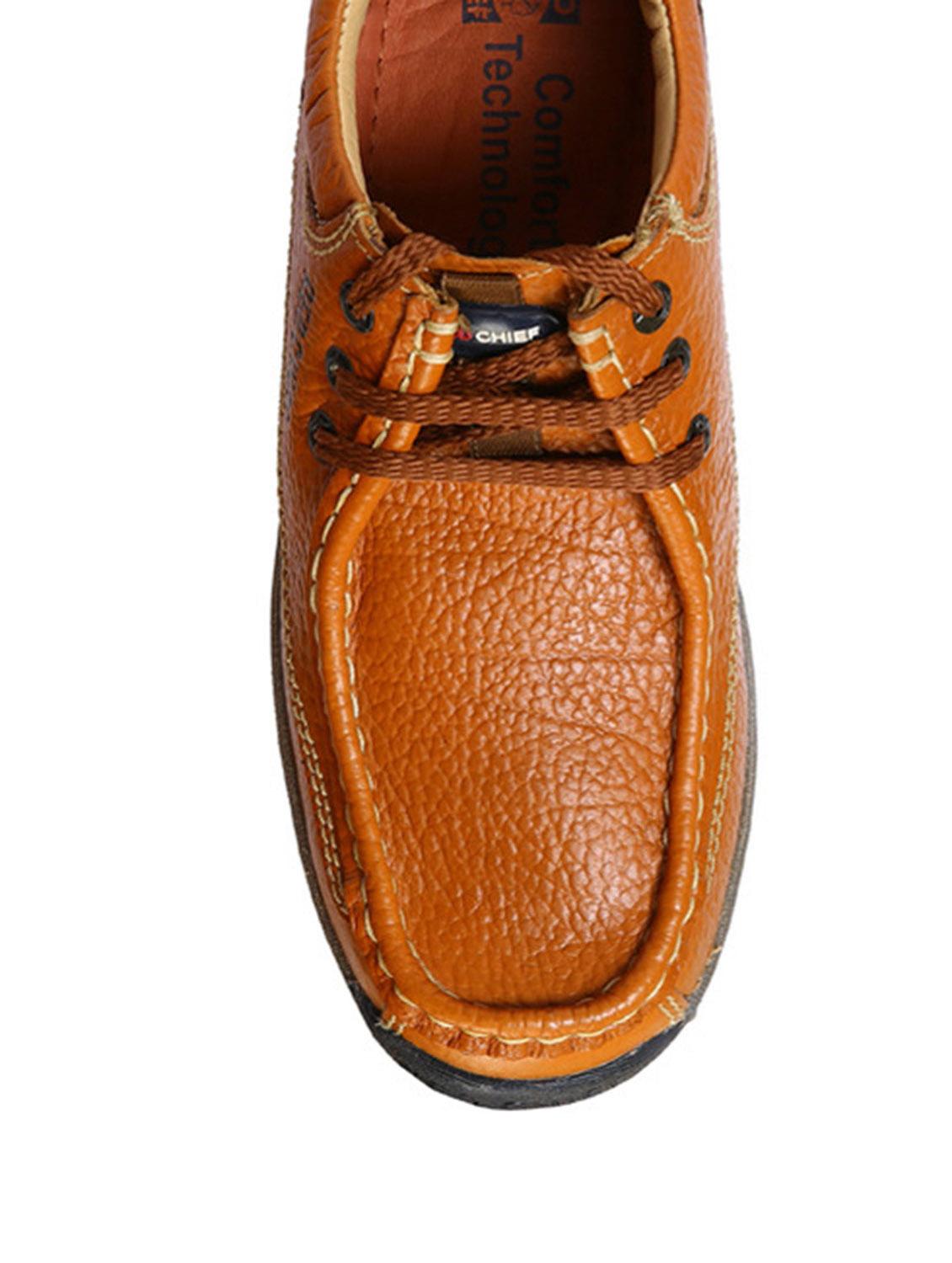tan Leather lace up boots - 12336421 - Zoom Image - 4