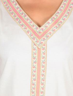 white cotton pyjama set - 12342636 - Standard Image - 4