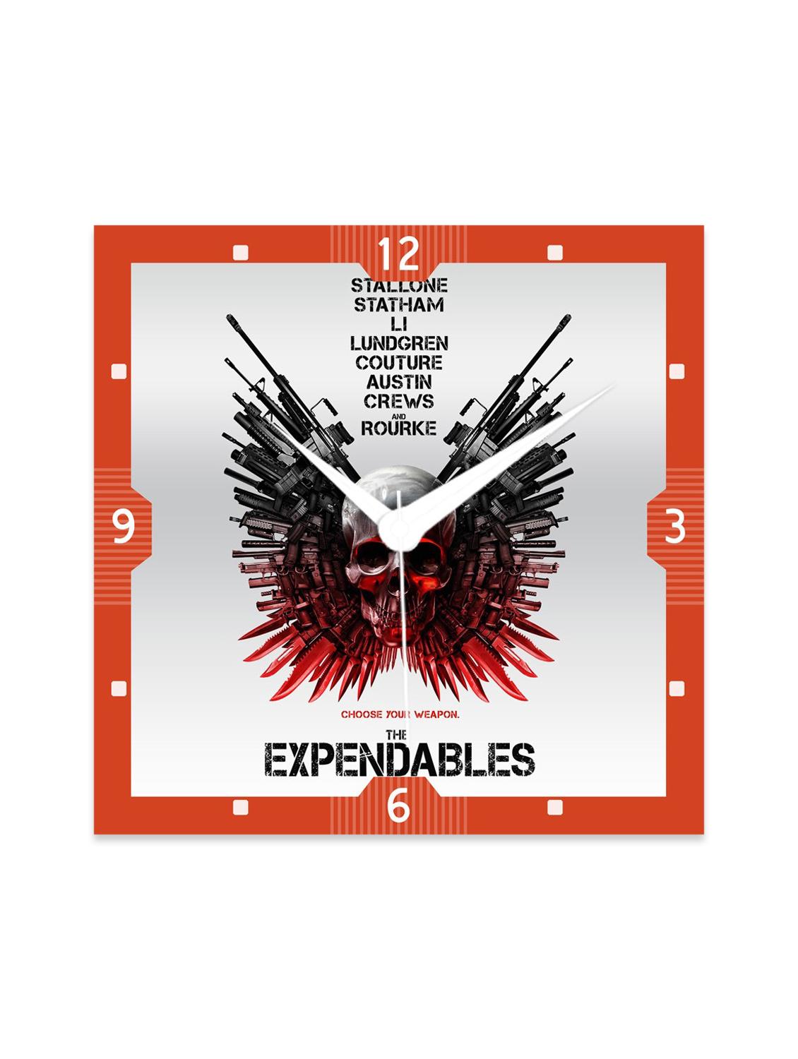 Multicolour Engineered Wood The Expendables Wall Clock - By